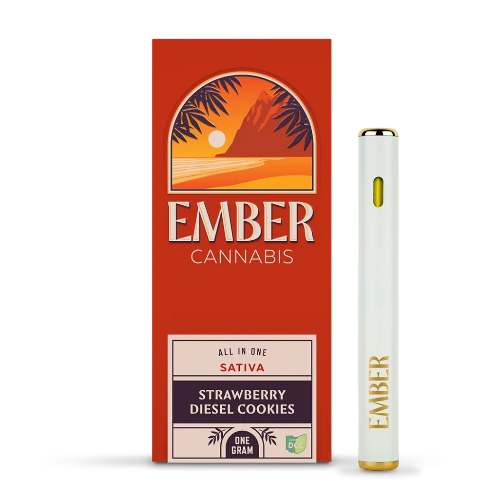 Ember cannabis all in one, strawberry diesel cookies strain